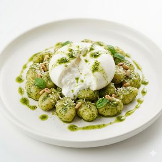 Gnocchi De Pesto E Burrata