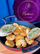 Скариди в зехтин с чеснова брускета  (250г)