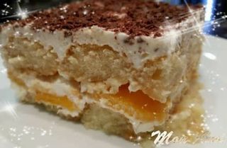 Торта Шарлота с праскови (190г)