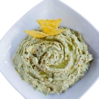 Humus Con Aguacate Y Totopos