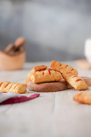 Mini lisnato pizza šunka 18 gr pečeno