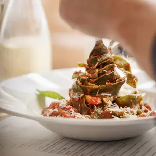 Pappardelle Verde com Verdure alla Griglia