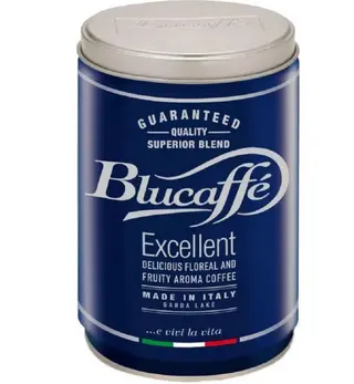 LUCAFFE TIN 250 GR BLUCAFFE' COFFEE GROUND