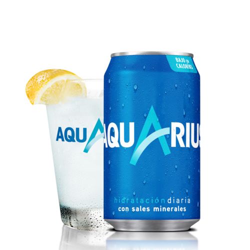Aquarius naranja lata 330ml.