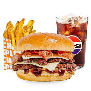 Meniu Double Smoky Burger
