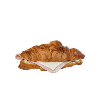 Croissant cu șuncă și brânză