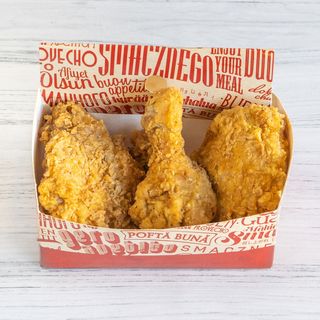 4 Piezas De Pollo Frito