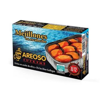 Conserva Mejillones En Escabeche 8/12 Areoso 111 Gr.