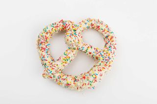 Brezel al cioccolato bianco