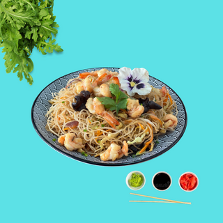 Massa Fina com Camarão