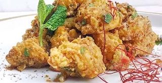 169. Gamberi al tuorlo d'uovo salato