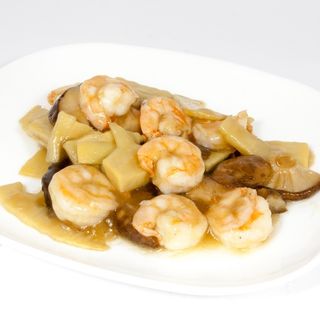 78   Gamberi con cipolle