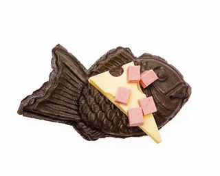 Gofre Taiyaki jamón y queso