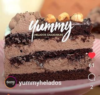 Porción de tarta de chocolate