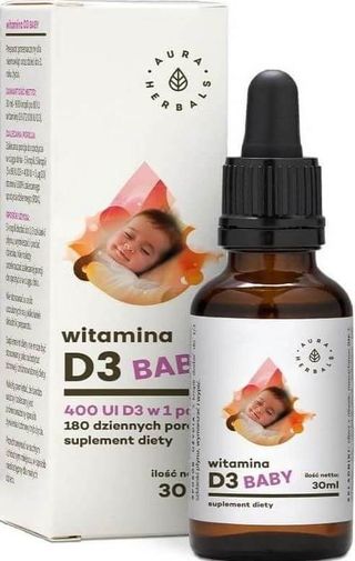 Witamina D3 Baby krople 30ml Aura Herbals