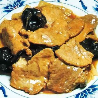 Maiale con Funghi e Bambù