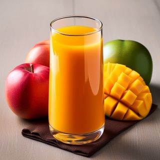Zumo de mango y manzana