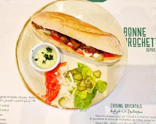 Sandwich brochettes viande (veau)