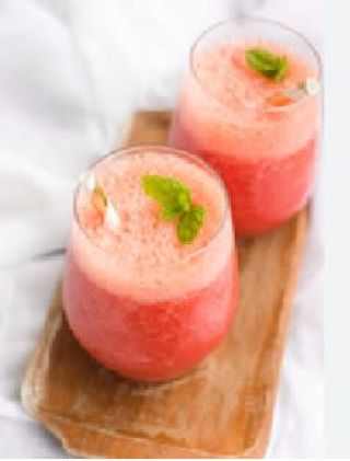 Jus fraise et orange