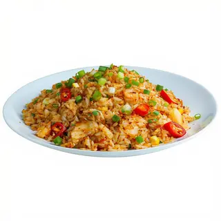 92.Arroz con pollo a la plancha y salsa yakitori