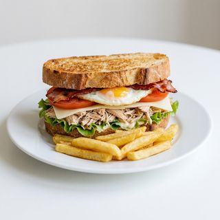Sándwich Especial BP Con Pollo Desmenuzado