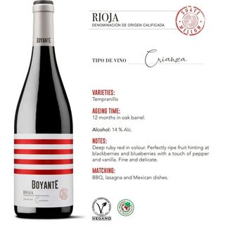 Crianza vino Tinto Rioja