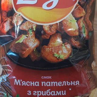 Чіпси Leys мясна пательня з грибами 120г
