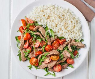 27 Riso bianco con manzo e verdure