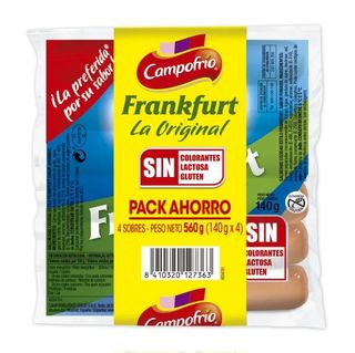 Salchichas Frankfurt Campofrío Pack De 4 Unidades De 140 Gr.