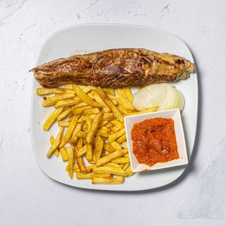 Svinjski lungić punjen plavim sirom