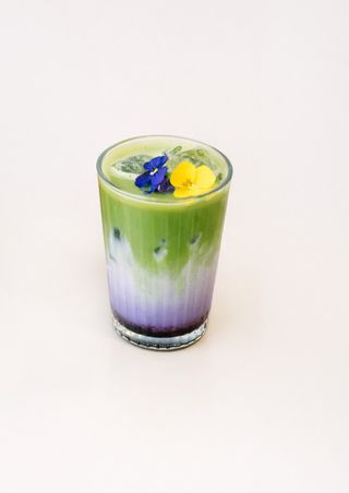 Iced UBE Matcha