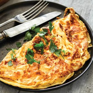 Omelette prosciutto e formaggio