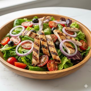 Insalata con pollo alla griglia