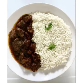White Rice and Beef