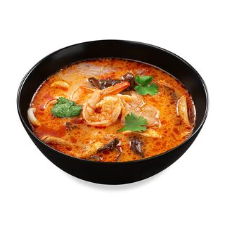 Том Ям з морепродуктами на кок мол(дос)