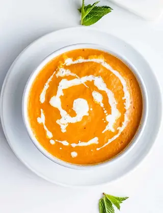 Zupa Mattar prawn soup