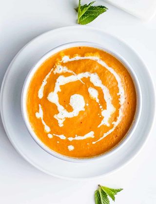 Zupa Mattar prawn soup