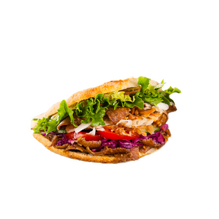 Panino kebab doppia carne