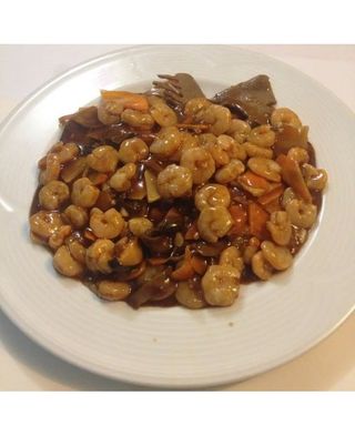 106 Скариди с гъби Муар и бамбук