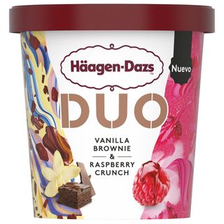 HAAGEN-DAZS VANILLA BROWNIE&RABERRY CRUNCH