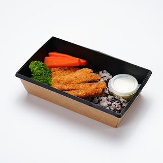 Шницель с рисом и овощами (0,310гр.)