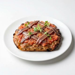 Coca De Anchoa Y Tomate