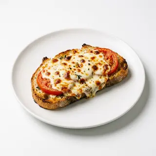 Pan con ajo, tomate y mozzarella