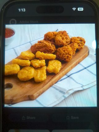 Chicken wings e nuggets 