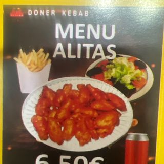 Menú Alitas De Pollo