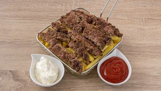 Tarrina kefta de ternera con patatas (grande)