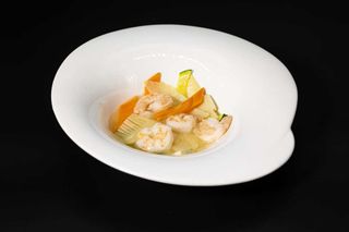 139. Gamberi con verdure