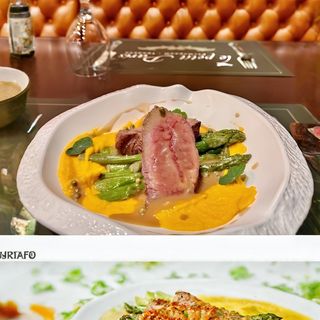 Пепър стек на JOSPER с пюре от моркови и аспержи 350 гр.