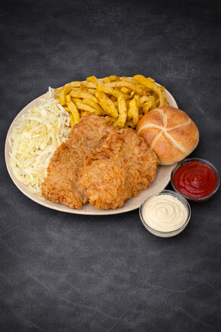 Meniu snitel de porc picant - 630g