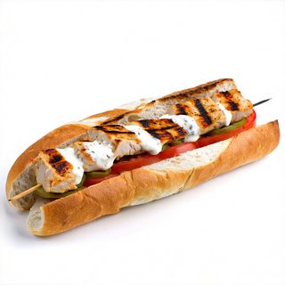 Bocadillo de pincho de pollo